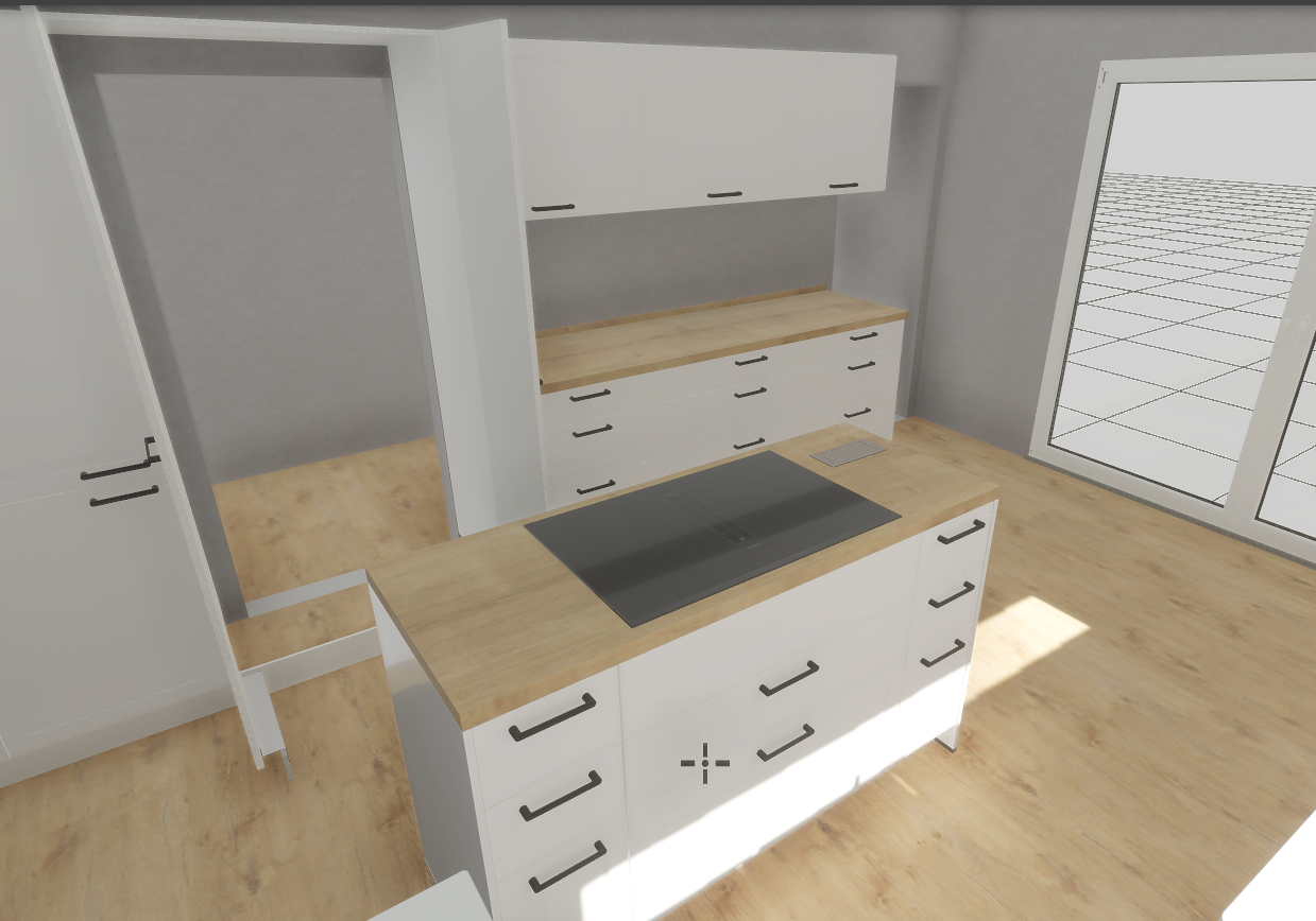 3D Küchenplanung Gesamtansicht